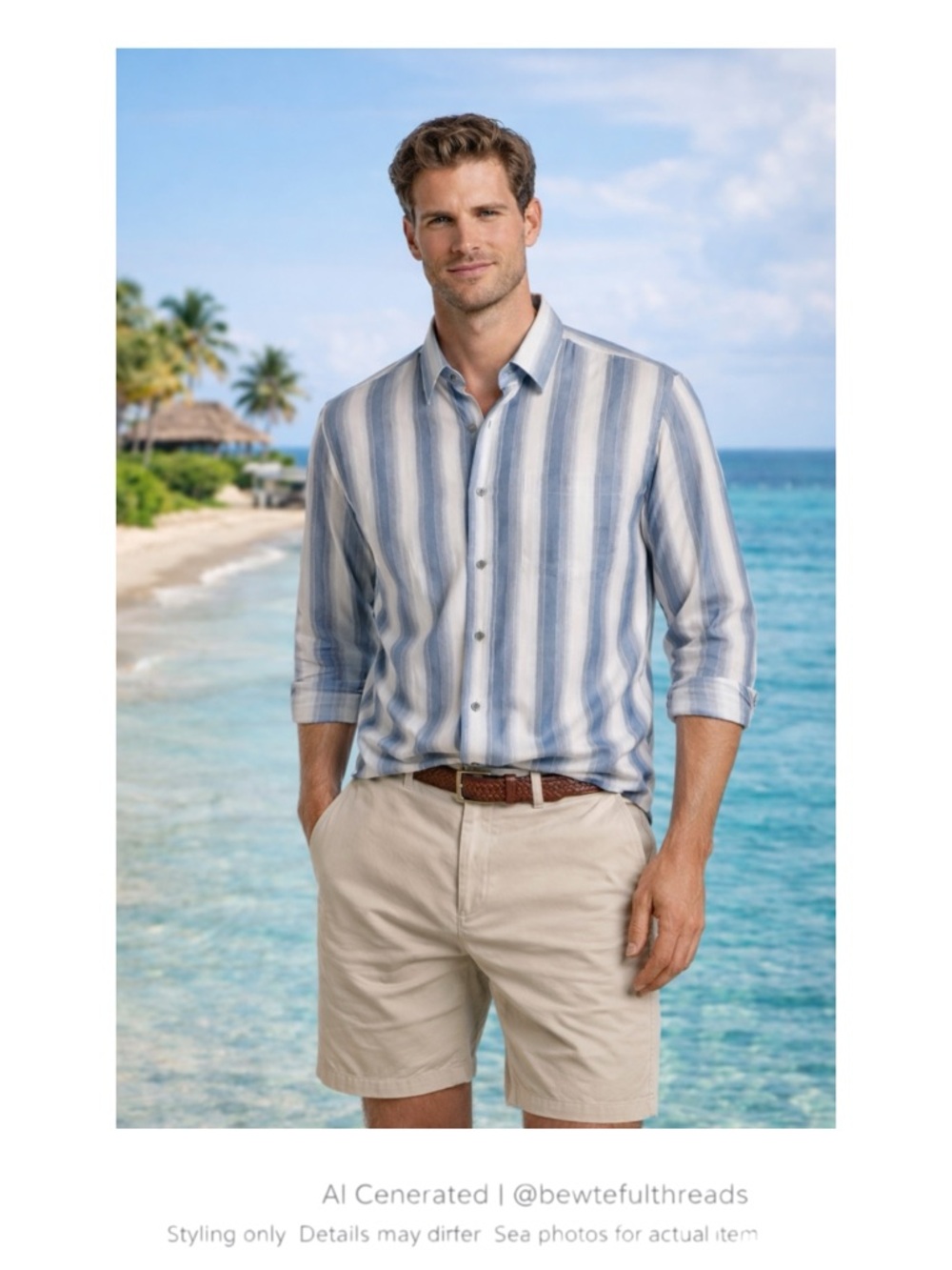 Tommy Bahama Silk Tencel Shirt Coastal Resort Button Down Men’s M